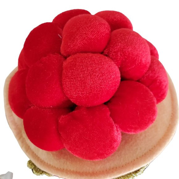 German Girl Doll Plush Stuffed Cloth Red Braided Yarn Hair Ethnic Costume Dress - Picture 7 of 10